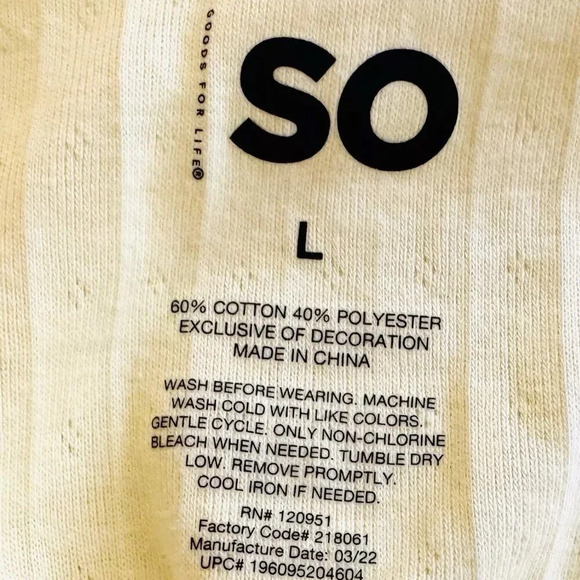 NWT SO GOODS FOR LIFE Juniors Sleeveless Pullover High Neck Muscle Shirt Size L - Picture 10 of 10